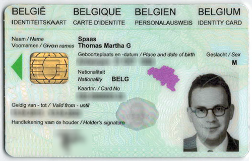 belgian ID card